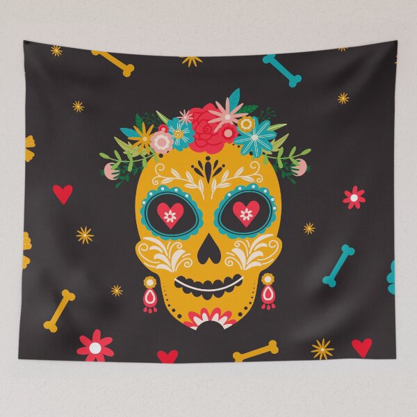 Item preview, Dia de los muertes skull. Mexican Day of the Dead.  designed and sold by CoCoArt-Ua.