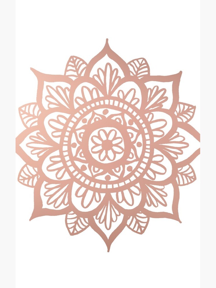 Nuevo Mandala de oro rosa de julieerindesign