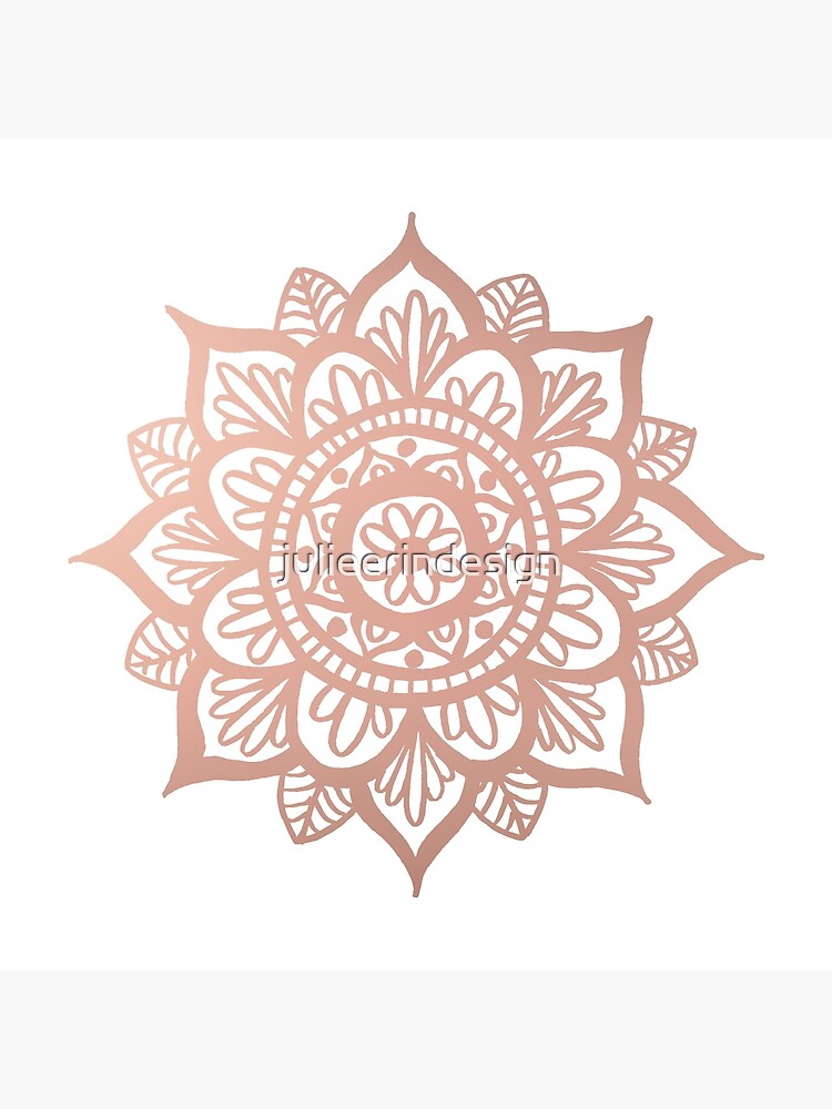 Nuevo Mandala de oro rosa de julieerindesign
