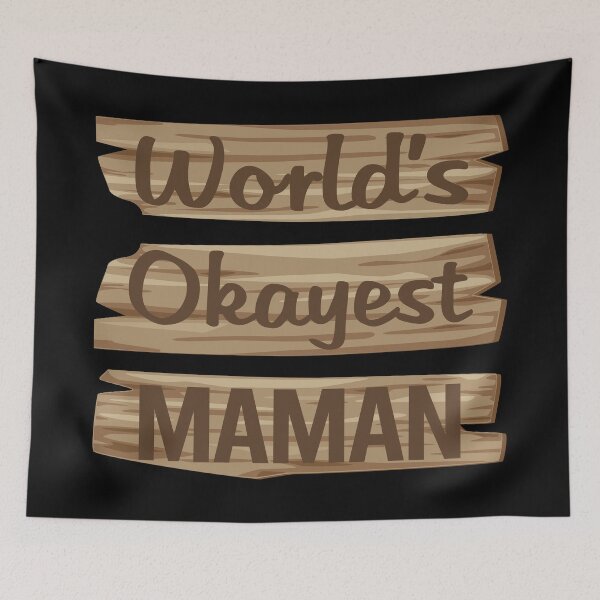 Item preview, Wooden Sign MAMAN designed and sold by StoreHornedFace.