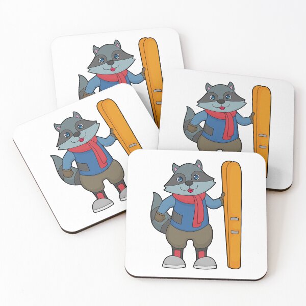 Item preview, Racoon Skier Ski designed and sold by Snabdesign84.