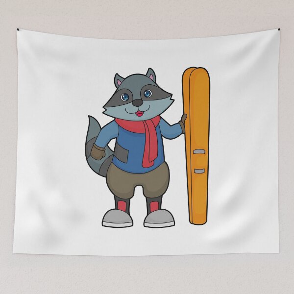 Item preview, Racoon Skier Ski designed and sold by Snabdesign84.