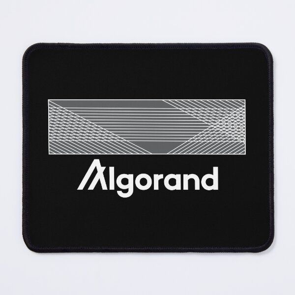 Item preview, Algorand ALGO Crypto Altcoin - Geometric Abstract Line Pattern designed and sold by CryptoMoods.