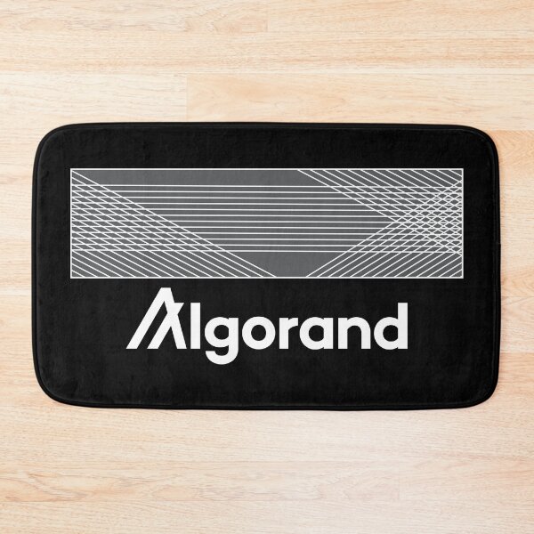 Item preview, Algorand ALGO Crypto Altcoin - Geometric Abstract Line Pattern designed and sold by CryptoMoods.