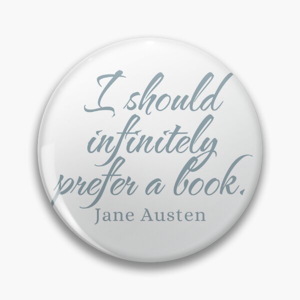 Aperçu de l'œuvre Je préférerais infiniment un livre | Citation de Jane Austen créée et vendue par CastlesClassics.