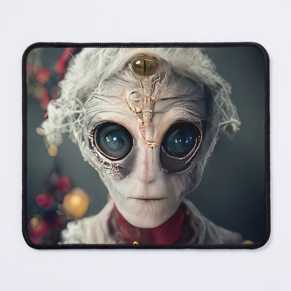 Item preview, A fun Alien greetings Christmas card for Earthling's designed and sold by DigitalDreamArt.