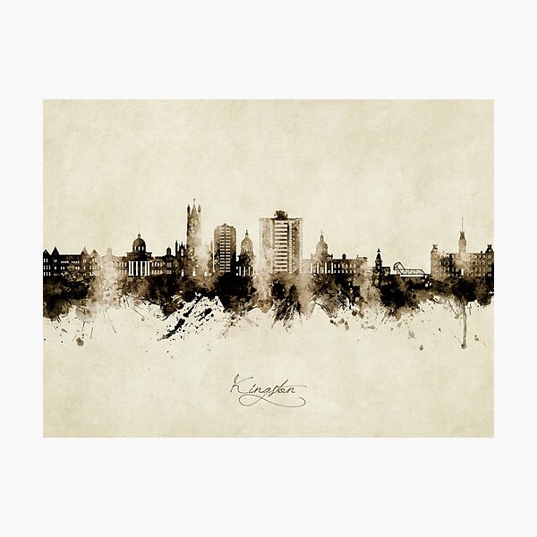 Artikelvorschau, Kingston Canada Skyline entworfen und verkauft von ArtPrints.
