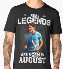 Camiseta premium para hombre Roger Federer August Legend Tshirt
