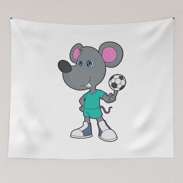 Item preview, Mouse Soccer player Soccer designed and sold by Snabdesign84.