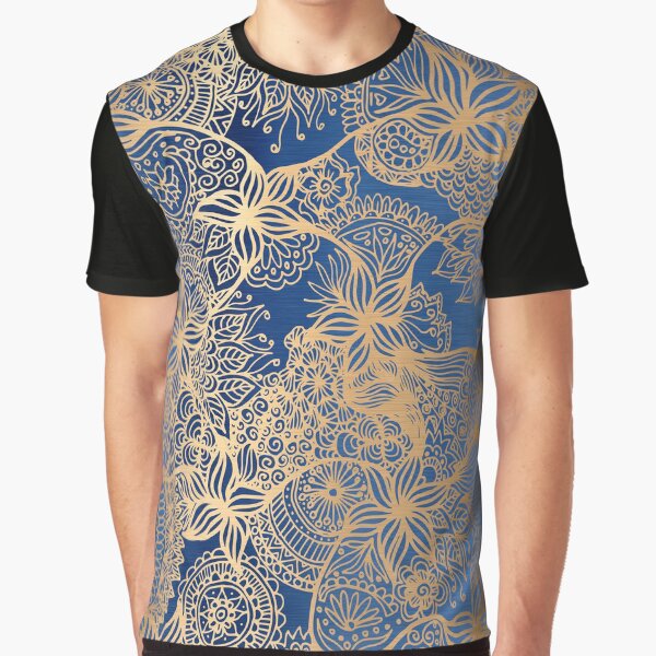 Artikel-Vorschau von Blaue und goldene Mandala-Muster, designt und verkauft von Julie Erin Designs.