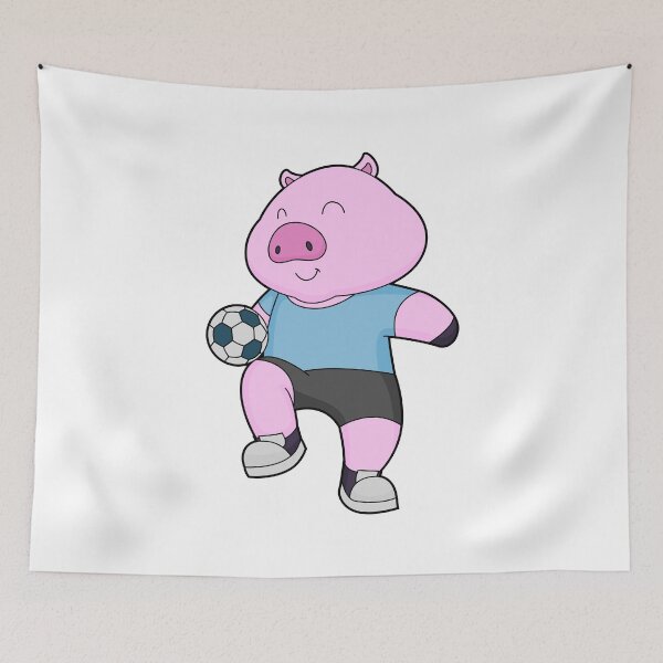 Item preview, Pig Soccer player Soccer designed and sold by Snabdesign84.
