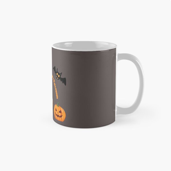 Item preview, Shiba Inu with Witch Hat and Happy Halloween Sign, Spooky Pumpkin, Bats and Moon designed and sold by SeasonalDogs.