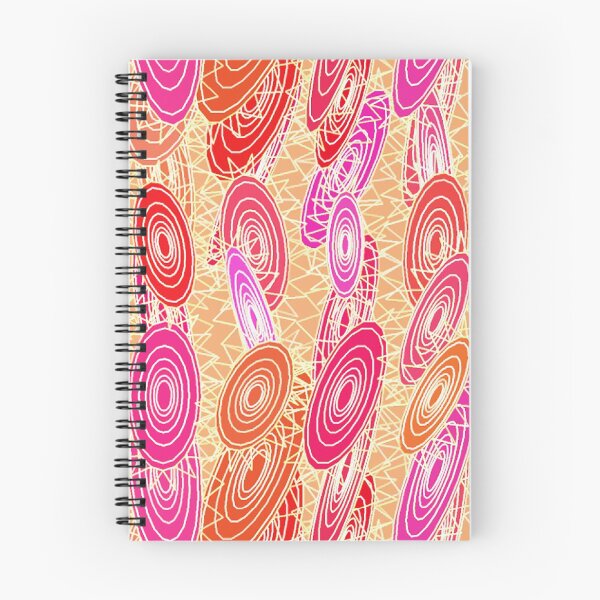 Item preview, "Vinyl Jazz" abstract - orange, fuchsia, pink designed and sold by Marymarice.