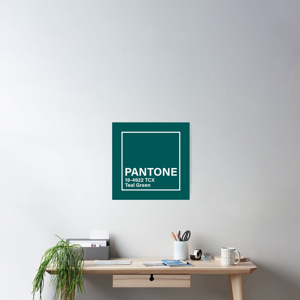 pantone-19-4922-tcx-teal-green-poster-for-sale-by-princessmi-com