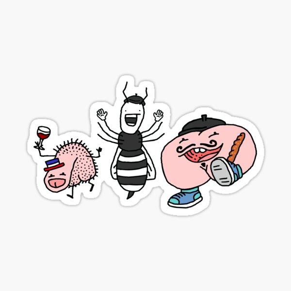 Kiki Culcul - French Willy Bum Bum Sticker