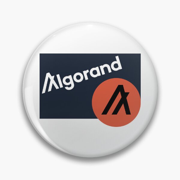 Item preview, Algorand ALGO Crypto Altcoin - Abstract Design Blue-Orange Minimalist Color Palette designed and sold by CryptoMoods.