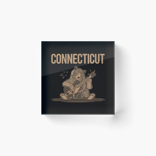 Item preview, Bear With Guitar Connecticut designed and sold by BloodMoneyTwit.