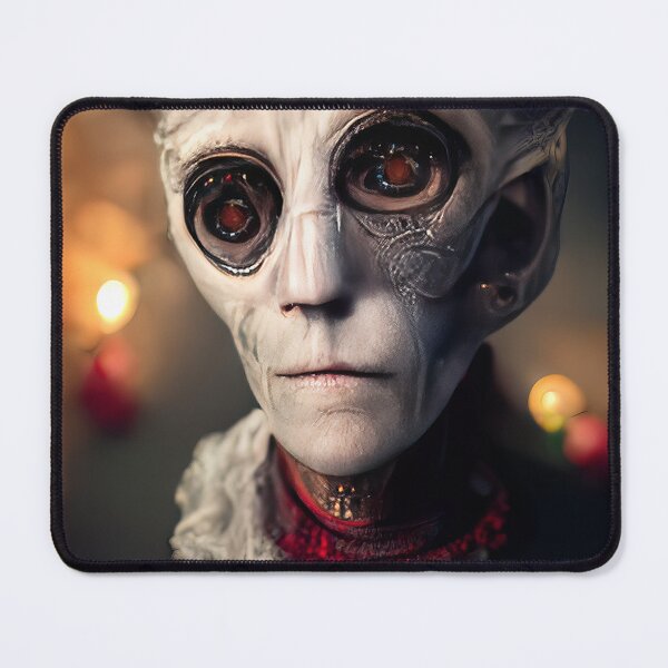Item preview, A fun Alien greetings Christmas card for Earthling's designed and sold by DigitalDreamArt.