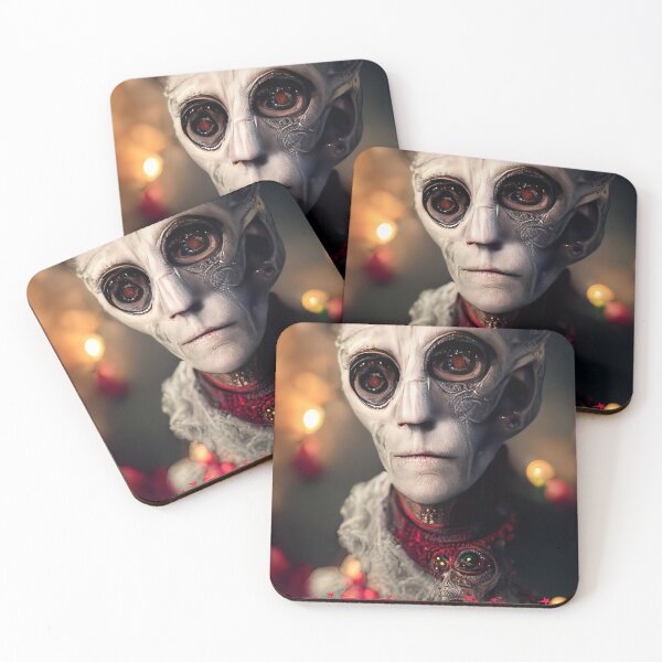 Item preview, A fun Alien greetings Christmas card for Earthling's  designed and sold by DigitalDreamArt.