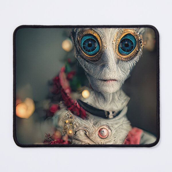 Item preview, A fun Alien greetings Christmas card for Earthling's designed and sold by DigitalDreamArt.