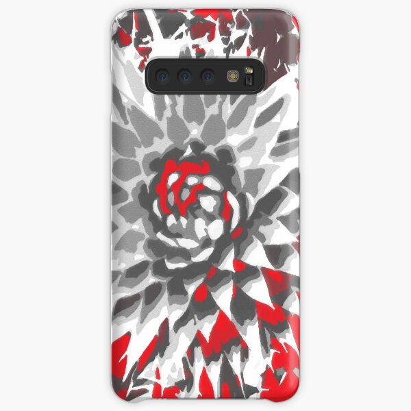 Thistle in red, gray and white Samsung Galaxy Snap Case