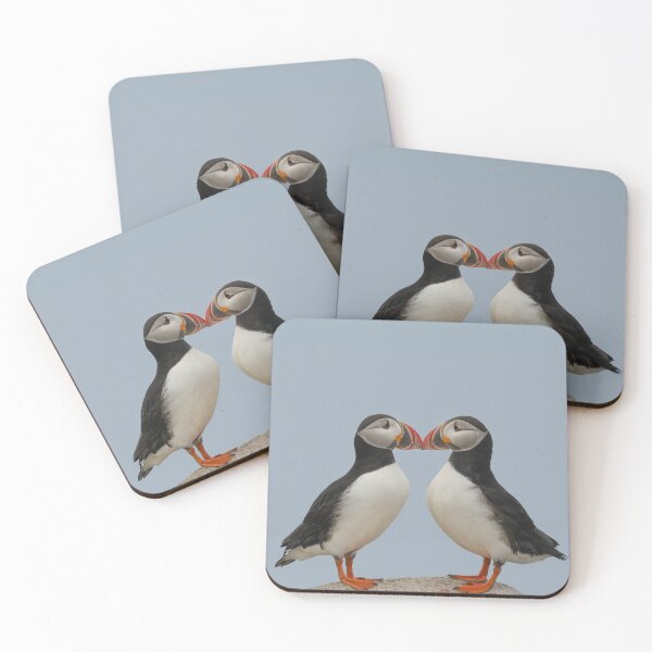 Item preview, Atlantic Puffins Kissing designed and sold by LindaCPhoto.