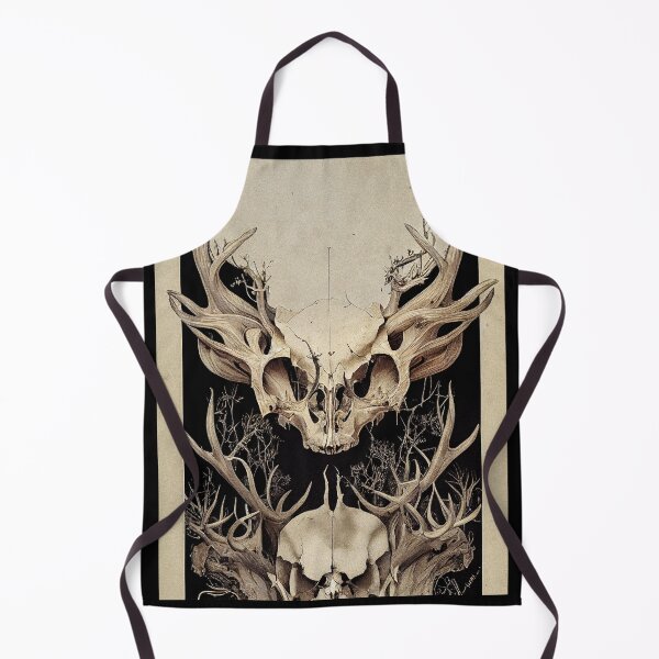 Item preview, Book of Skulls: Illustration #011. Gothic Fantasy Creature Skull with Horns designed and sold by Åveline Dvorak.