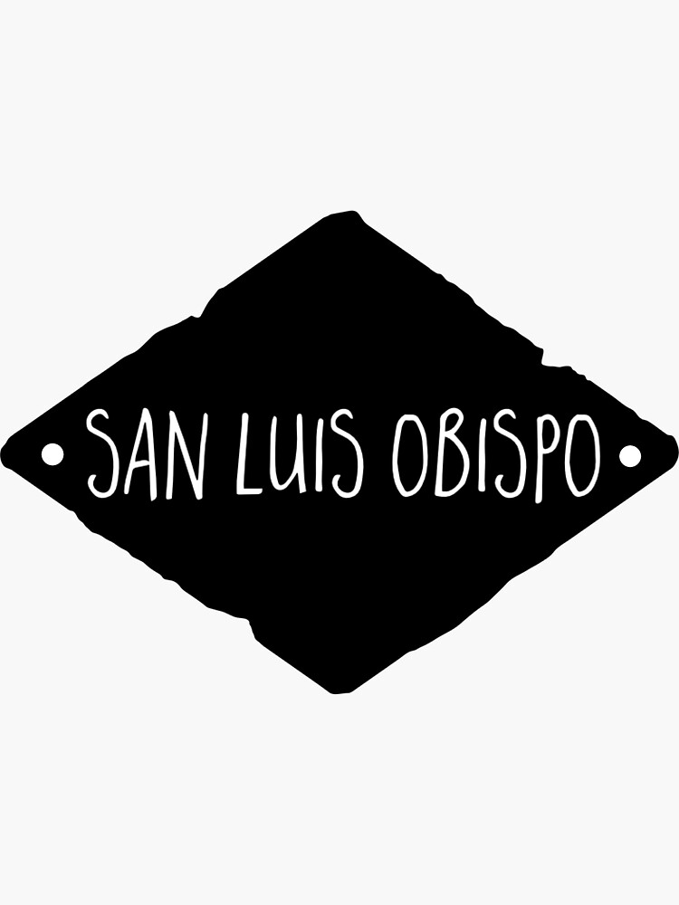 "San Luis Obispo Diamond" Sticker for Sale by emmanne03 Redbubble