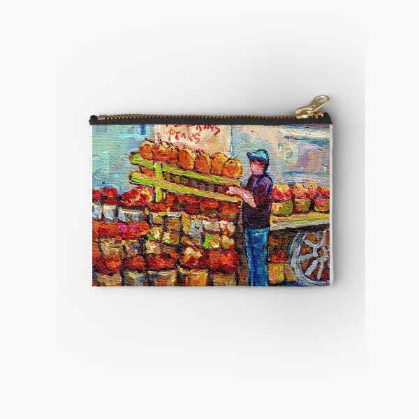 Item preview, FARMER'S MARKET SCENES APPLE BUSHELS PUMPKIN SEASON CANADIAN PAINTINGS ONTARIO AND QUEBEC ART CAROLE SPANDAU designed and sold by Carole  Spandau.