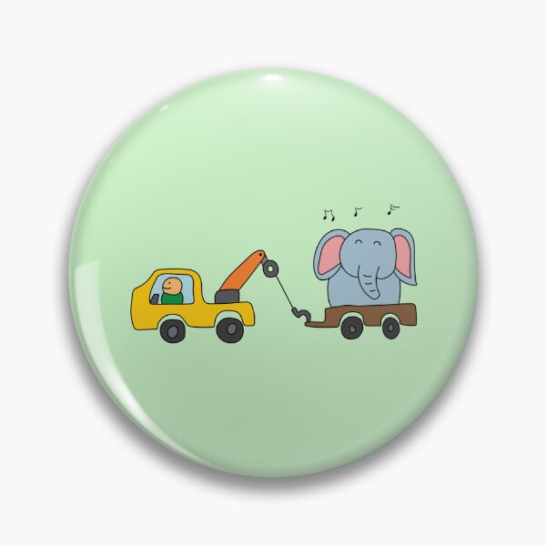 Artikelvorschau, süßer abschleppwagen, der einen elefanten schleppt entworfen und verkauft von wordspotrayal.
