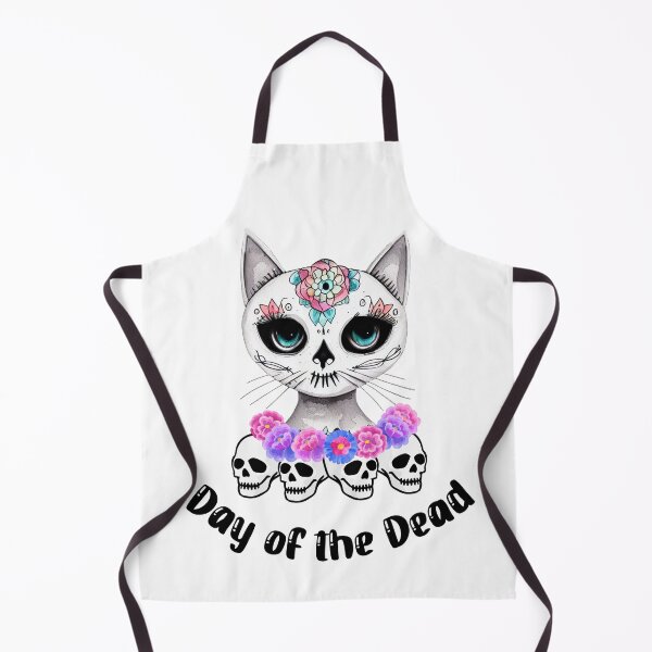 Item preview, Pretty Day of the Dead Cat, Mexican Cat, Halloween Kitty designed and sold by desireedickens.