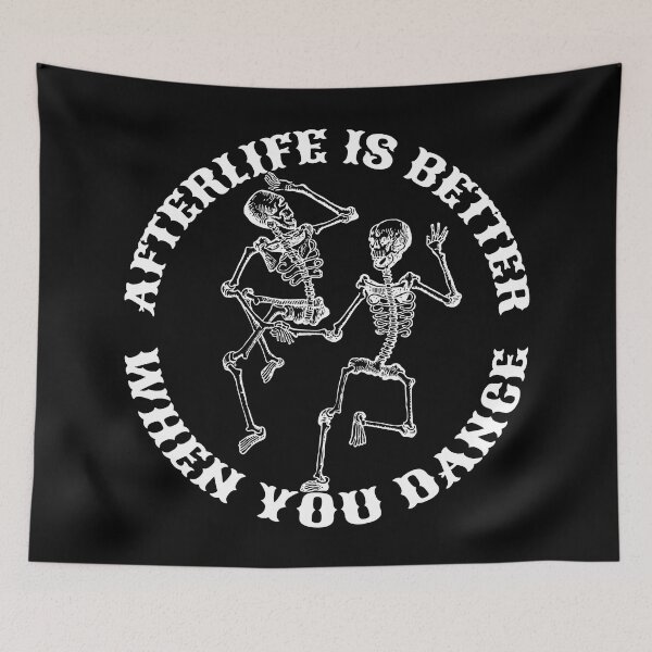 Item preview, Afterlife Is Better When You Dance, Cool Dancing Skeletons designed and sold by TrulyEpoque.
