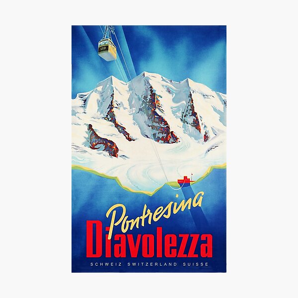 Item preview, " Switzerland: 2022/today Graubünden - Winter vacation in Pontresina Diavolezza - designed and sold by MOUNTAINS on FIRE.