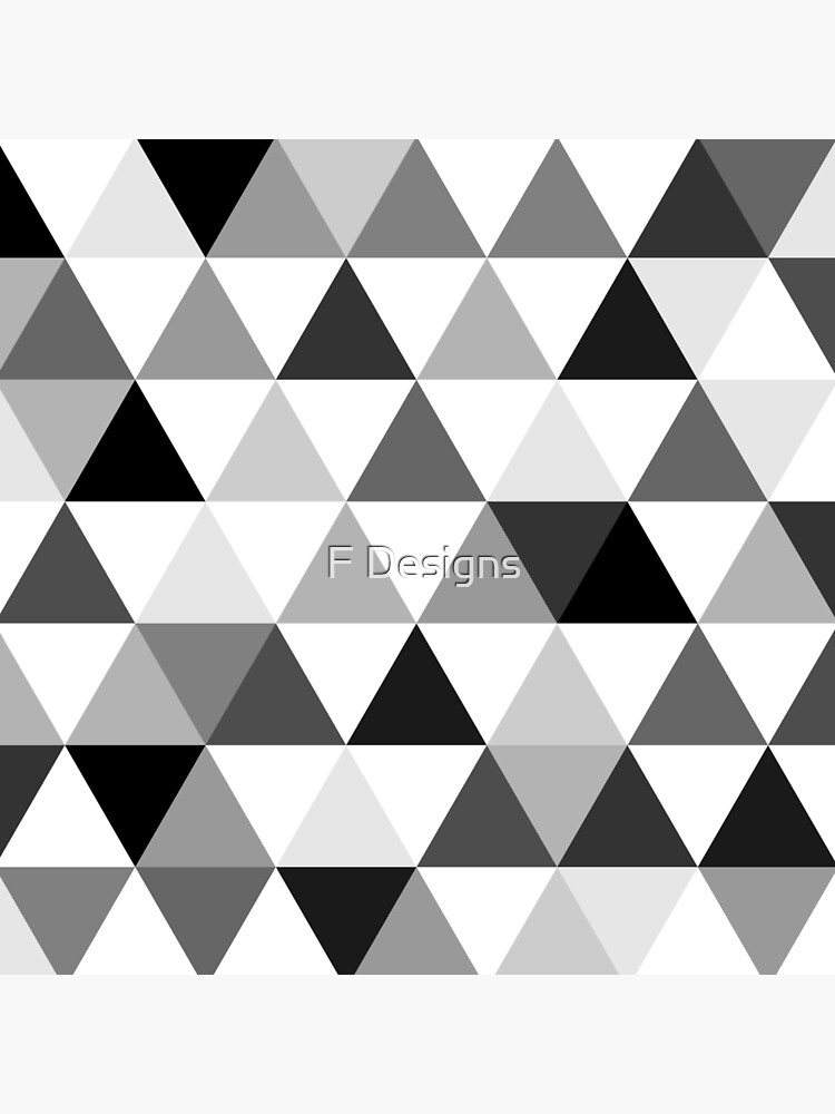 Triangles in black, grey and white by flaviocoelho