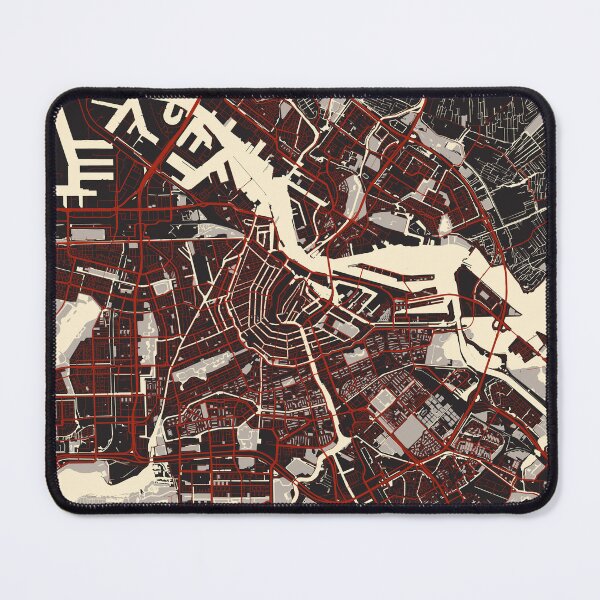 Item preview, Amsterdam City Map of Netherlands - Vector designed and sold by deMAP.