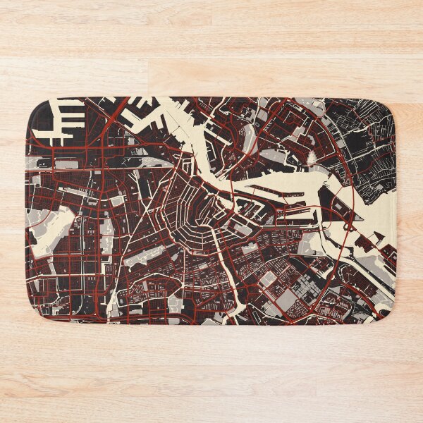 Item preview, Amsterdam City Map of Netherlands - Vector designed and sold by deMAP.