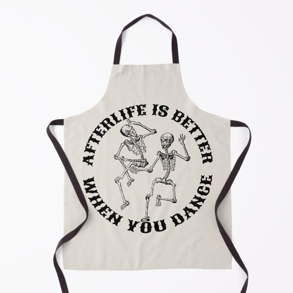 Item preview, Afterlife Is Better When You Dance, Cool Dancing Skeletons, Black Font designed and sold by TrulyEpoque.