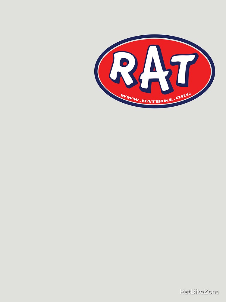 Thumbnail 3 of 3, Fitted T-Shirt, RAT Oval designed and sold by RatBikeZone.