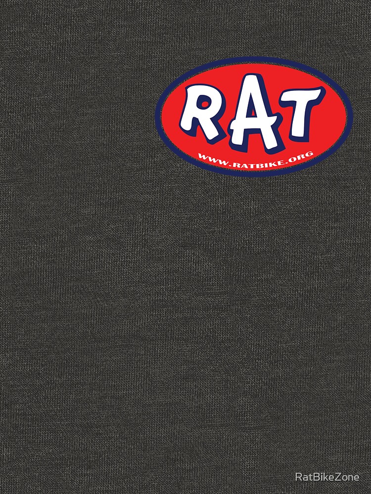 Thumbnail 5 of 5, Zipped Hoodie, RAT Oval designed and sold by RatBikeZone.