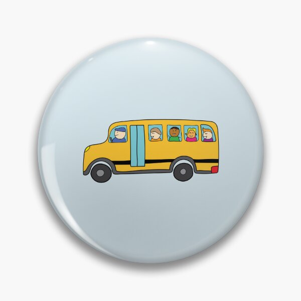 Item preview, cute yellow schoolbus with happy children designed and sold by wordspotrayal.
