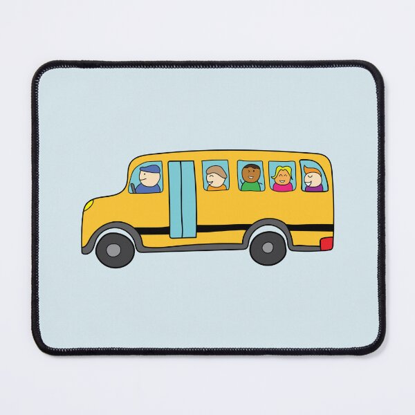 Item preview, cute yellow schoolbus with happy children designed and sold by wordspotrayal.