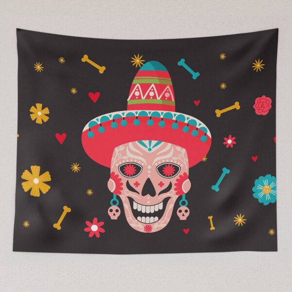 Item preview, Dia de los muertes skull. Mexican Day of the Dead.  designed and sold by CoCoArt-Ua.