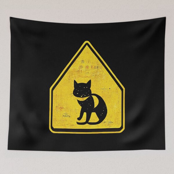 Item preview, Beware Of Cats warning sign #1 designed and sold by Åveline Dvorak.