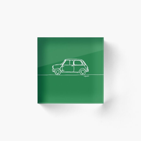 Mini Cooper - Single Line Acrylic Block