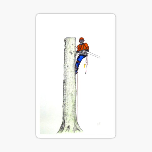 Arborist Tree Surgeon Gift present Sticker