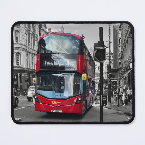 Item preview, Double Deck Bus On The London Street designed and sold by 72artteam.