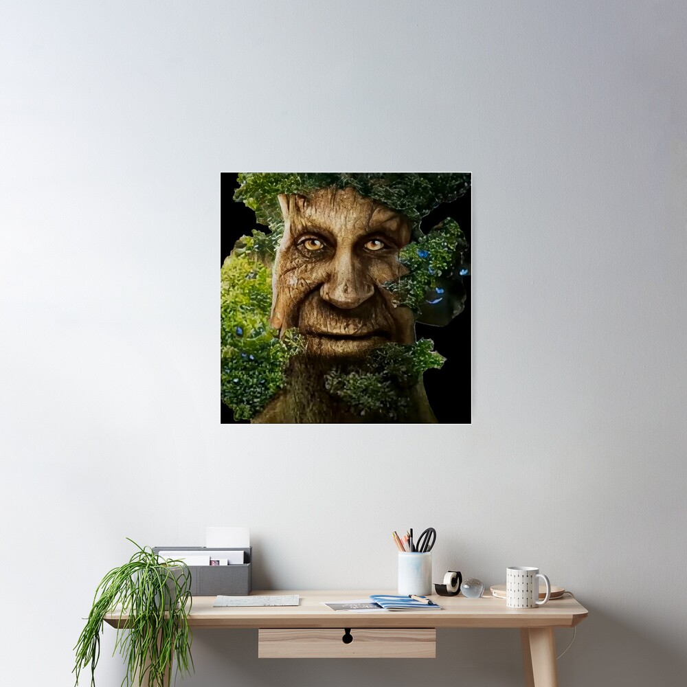 Wise Mystical Tree meme Clock for Sale by T-Look