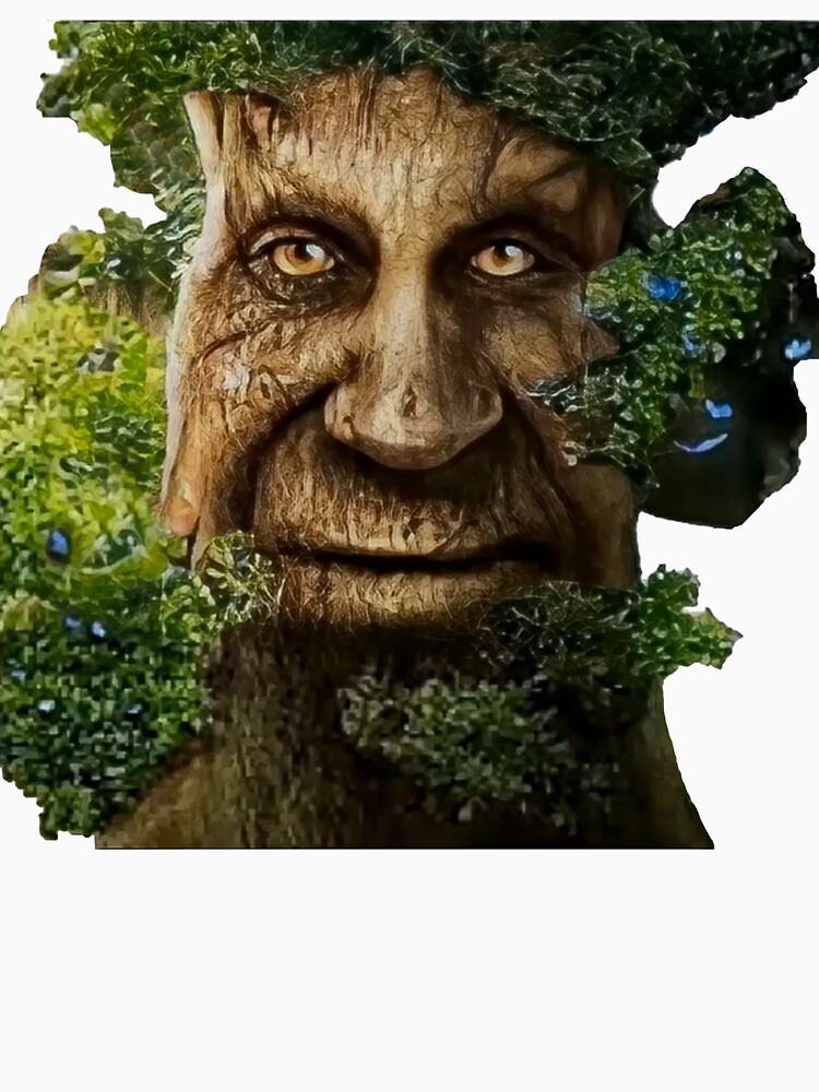 Wise Mystical Tree Face Old Mythical Oak Tree Funny Meme Sweatshirt