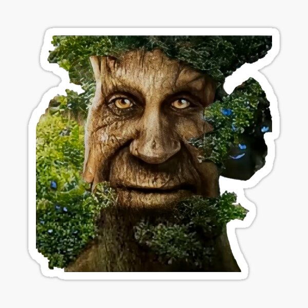 Wise Mystical Tree meme cutted Sticker for Sale by T-Look
