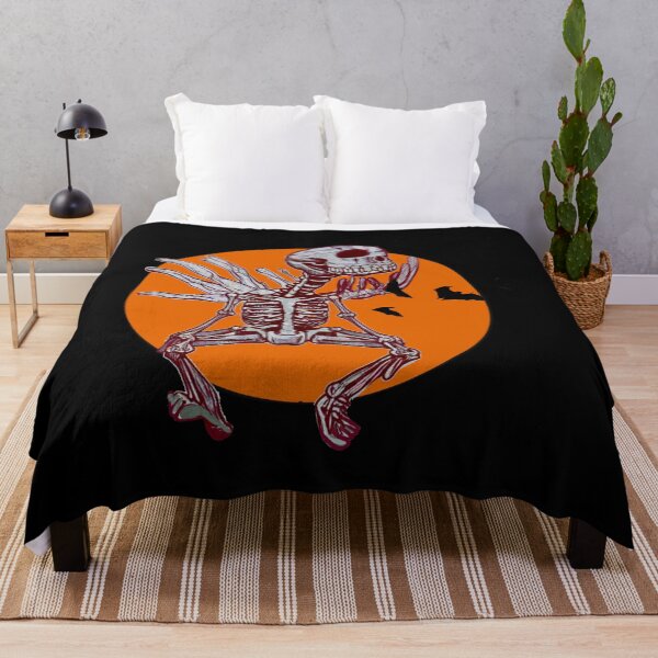 Item preview, Rocker Skeleton Dancing Orange designed and sold by joanaoberg.